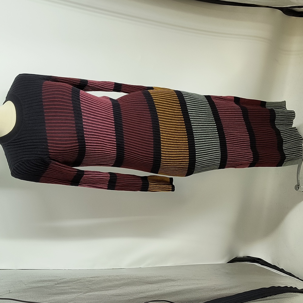 H&M Ribbed Maxi Dress in Black, Burgundy, Pink, Mustard & Gray
